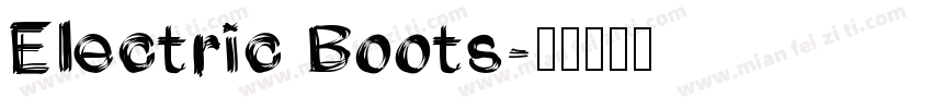 Electric Boots字体转换